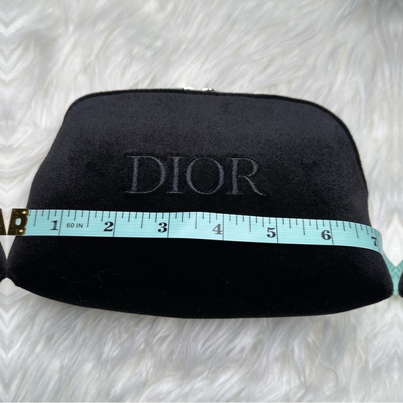 Dior Beauty Pouch in Black Velvet Material - Picture 6 of 11
